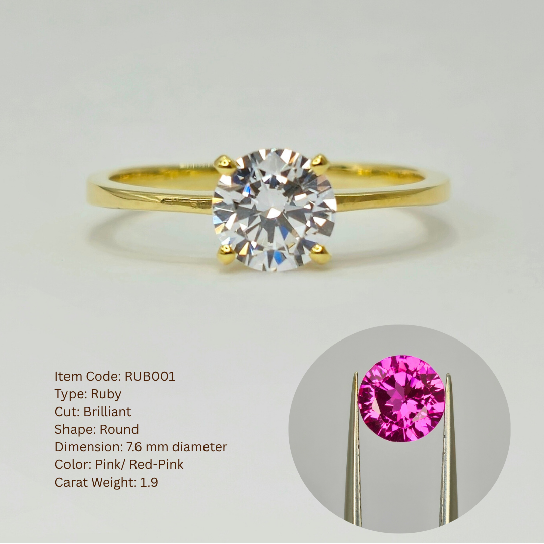 14K 4-Pronged Ruby Ring