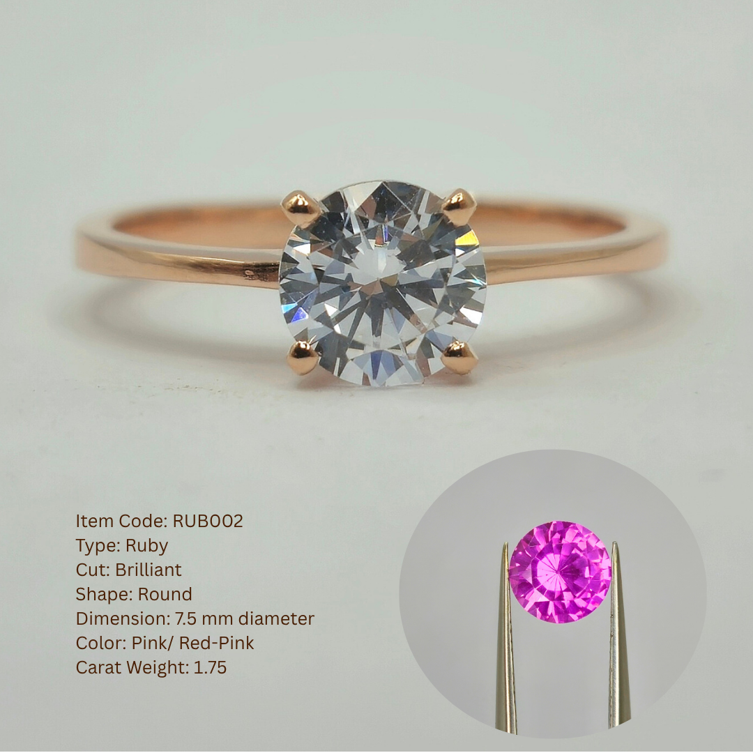 14K 4-Pronged Ruby Ring