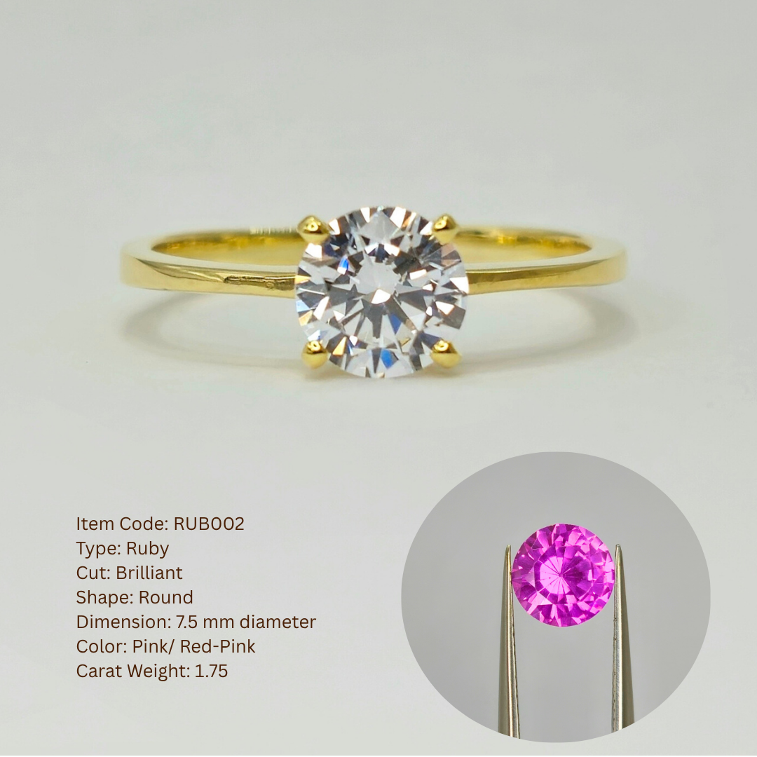 14K 4-Pronged Ruby Ring