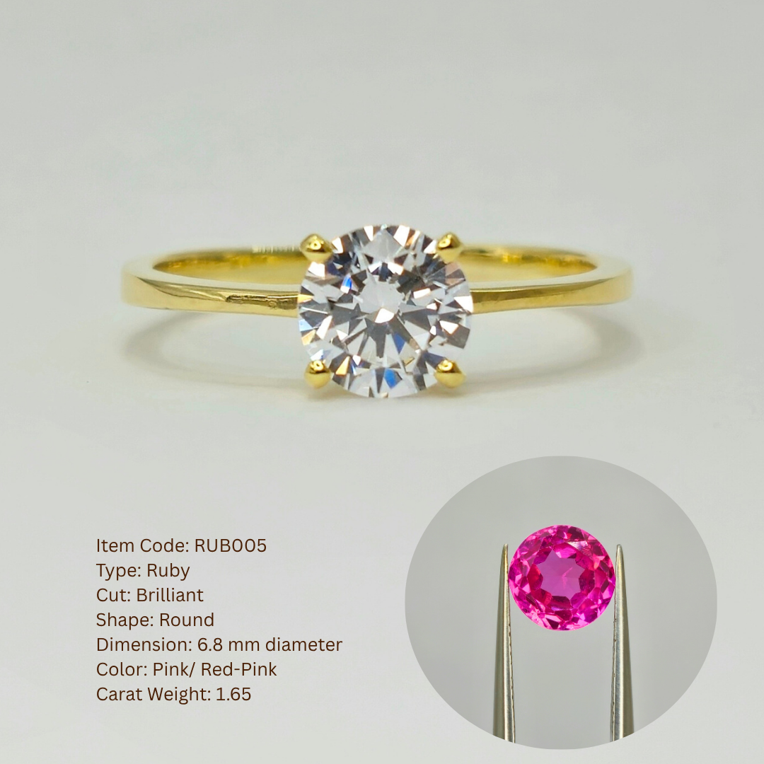 14K 4-Pronged Ruby Ring