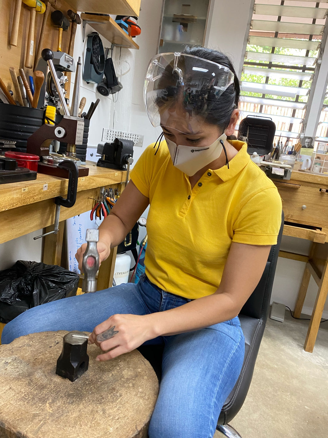 A Craftsman's Working Posture
