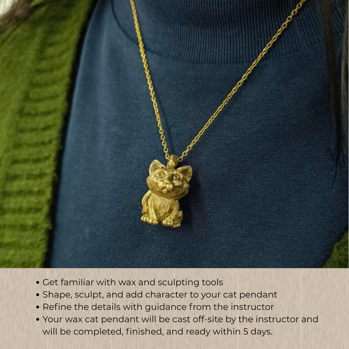 Intro To Sculpting - Cat Pendant Workshop