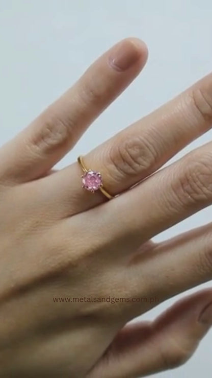 18K 4-Pronged Ruby Ring