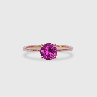 18K 4-Pronged Ruby Ring