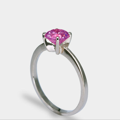 18K 4-Pronged Ruby Ring