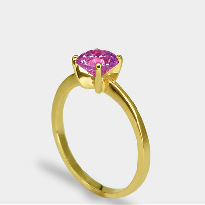 18K 4-Pronged Ruby Ring
