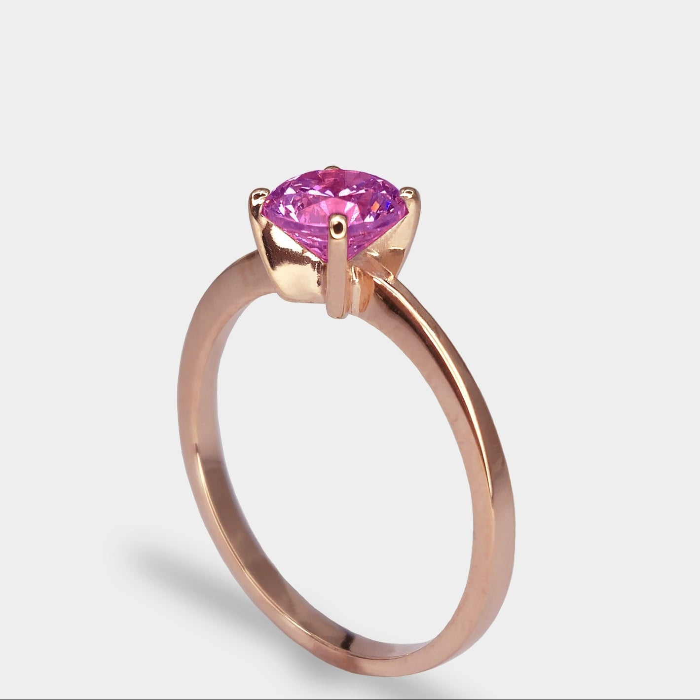 18K 4-Pronged Ruby Ring