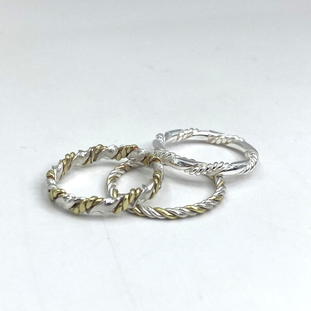 Stackable Twisted Rings Workshop – Metals & Gems Jewelry Studio